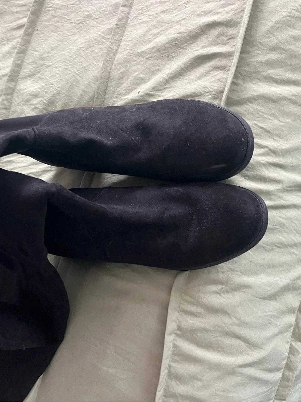 Women’s 8M Autumn/Fall Unisa Black Over-the-Knee Suede-Look Boots